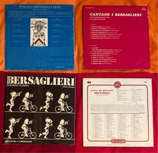 4 Dischi Vinile 33 Fanfara Bersaglieri