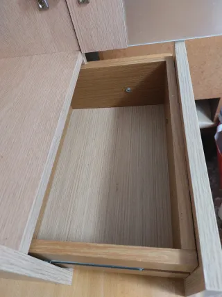 Armario de baño madera y cristal