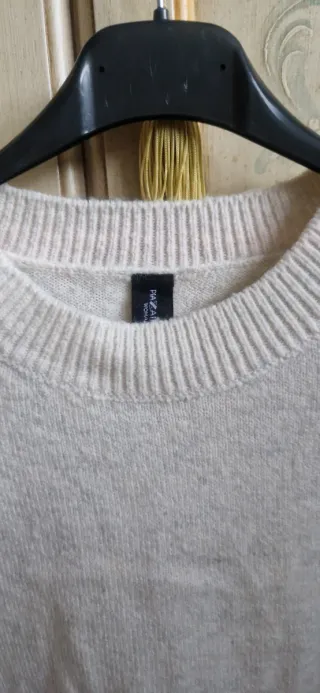 Maglione in lana beige
