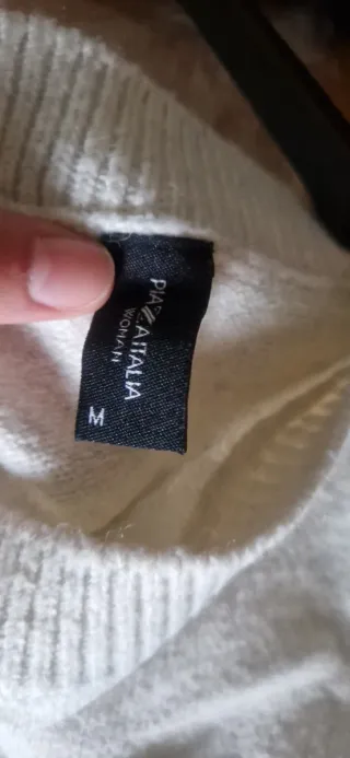 Maglione in lana beige