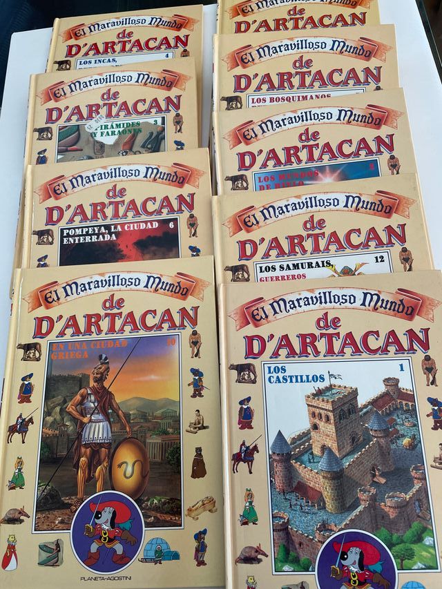 9 libros EL MARAVILLOSO MUNDO DE DARTACAN