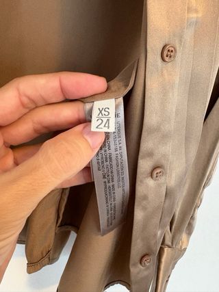 Camisa Uterqüe seda champán