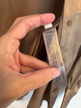 Camisa Uterqüe seda champán