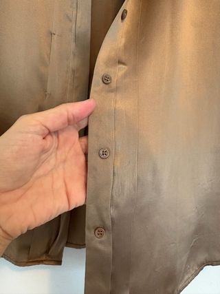 Camisa Uterqüe seda champán