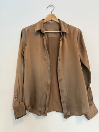 Camisa Uterqüe seda champán