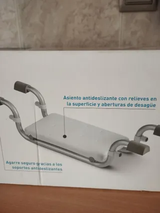 Asiento para bañera de aluminio
