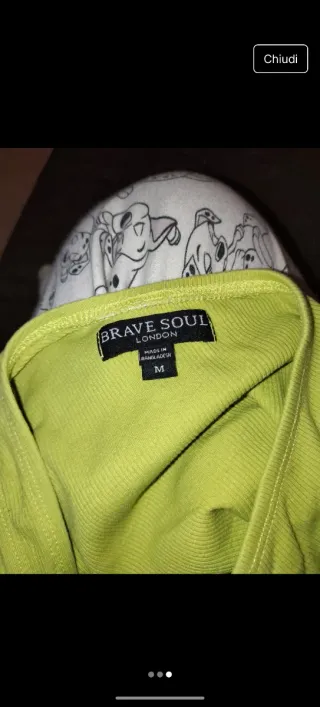 Body donna monospalla verde taglia unica