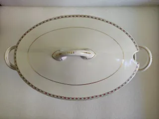 Sopera Vintage Porcelana Dorada