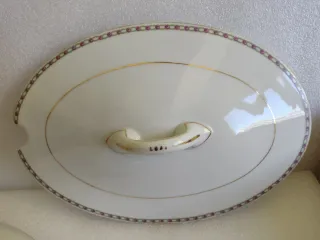 Sopera Vintage Porcelana Dorada