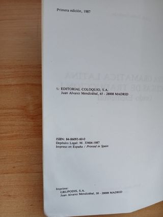 Nueva Gramática Latina Ejercicios Lisardo Rubio