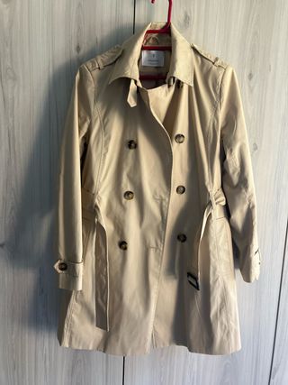 Gabardina Stradivarius Beige Talla M