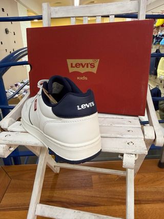 Scarpe Levi's bimbo bianche e blu