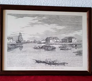 Reproducción Vintage Paisaje Veneciano