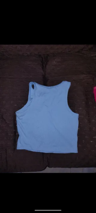 Canotta donna blu