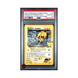 Rocket's Zapdos PSA 10 Celebrations Holo