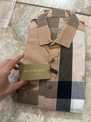 Camicia Burberry Nova Check Beige L