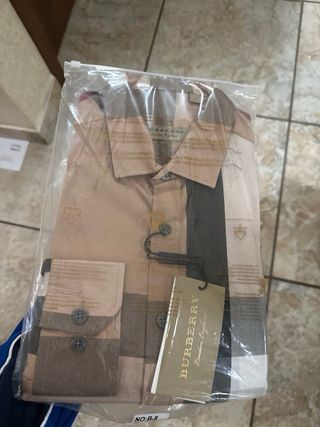 Camicia Burberry Nova Check Beige L