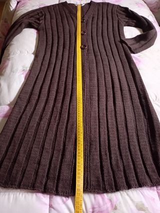 Cardigan lungo marrone taglia L