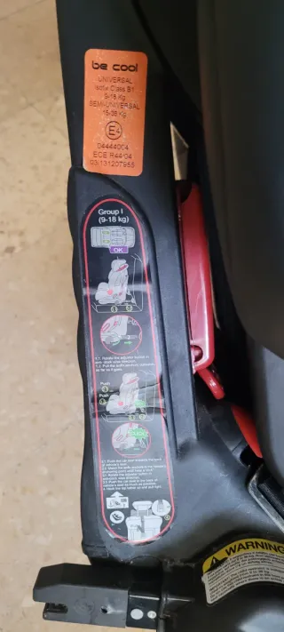 Silla coche infantil Grupo 1 Isofix