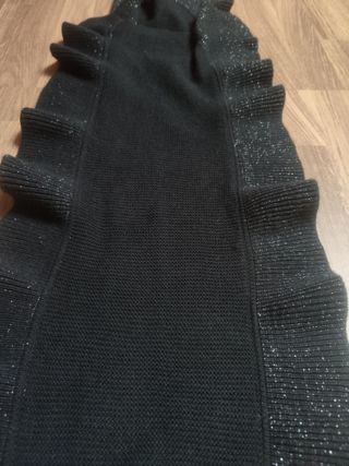 Bufanda volantes brillante