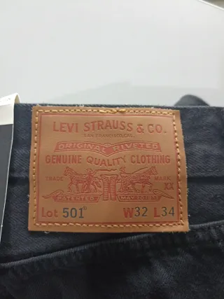 Levi's 501 Jeans Negros Talla W32 L34
