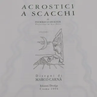 ACROSTICI A SCACCHI - Poesie e disegni artistici