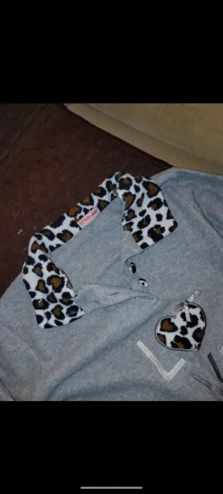 Maglia Pigiama Donna LOVE Grigia