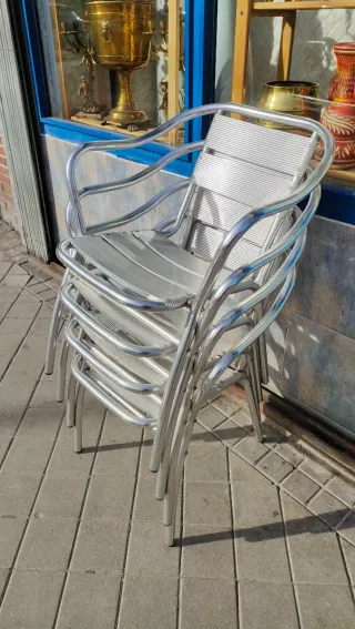 Sillas Aluminio Terraza Jardín Exterior 640513971