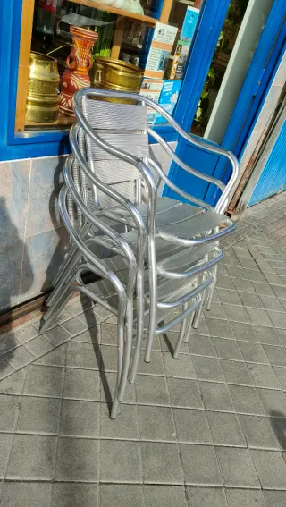 Sillas Aluminio Terraza Jardín Exterior 640513971