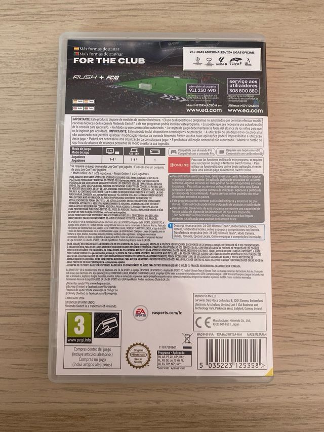 Caja FC 25 Nintendo Switch