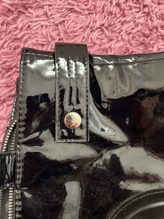 Bolso Armani Jeans Negro Charol