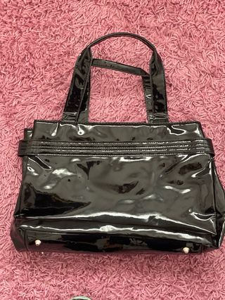 Bolso Armani Jeans Negro Charol