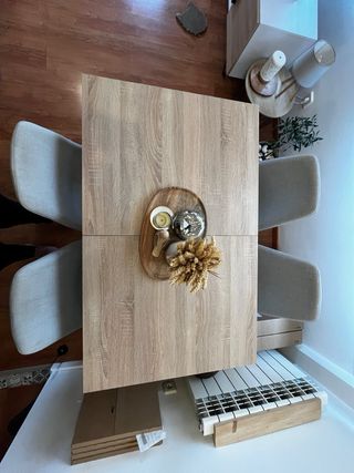 Mesa extensible madera marca amazon