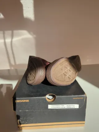 Converse All Star Donna Pelle Bordeaux