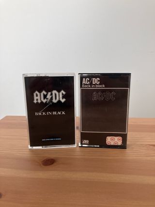 AC/DC Back in Black Cinta Cassette Originales