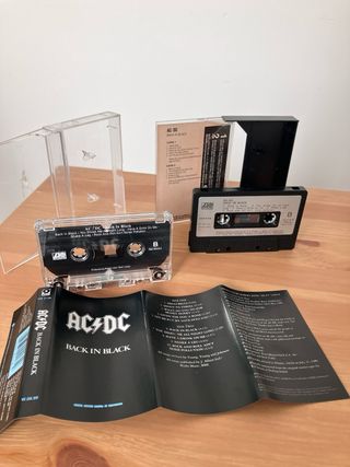 AC/DC Back in Black Cinta Cassette Originales