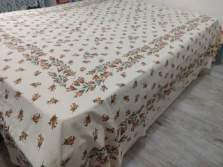 Copriletto matrimoniale stampa rose