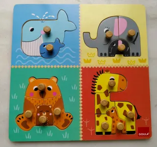 Puzzle madera animales Goula