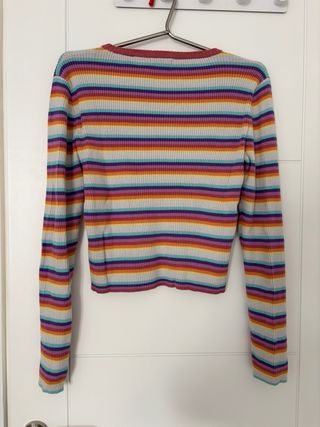 Jersey Stradivarius rayas multicolor