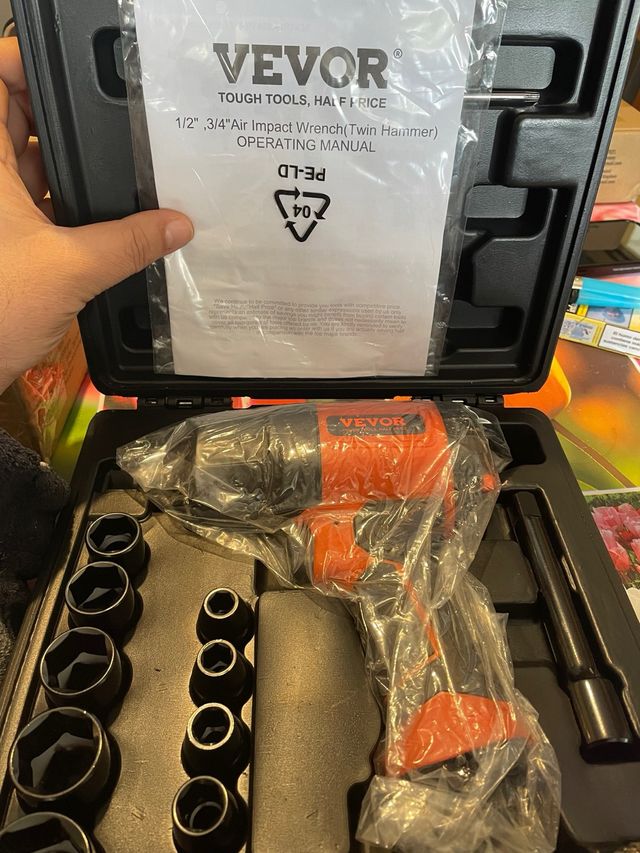 VEVOR Llave de impacto de aire pistola de impacto