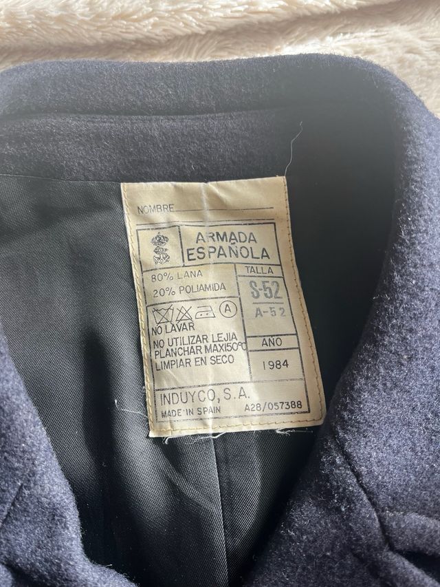 Abrigo Armada Española Azul