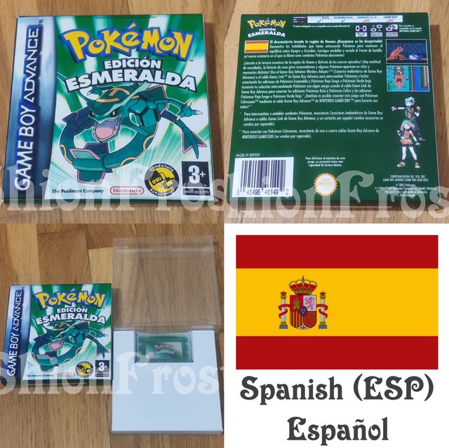 Caja Pokémon Edición Esmeralda ¡ELIGE ACABADO!