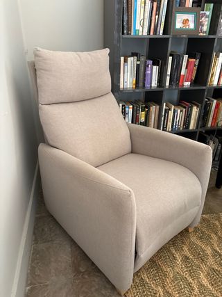 Sillón reclinable La Oca beige tela