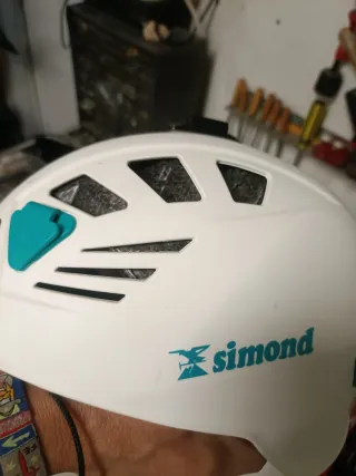 Casco de escalada blanco talla l