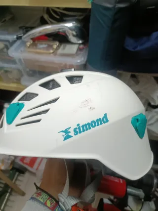 Casco de escalada blanco talla l