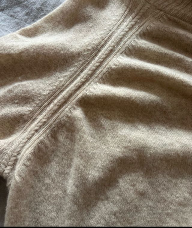 Cárdigan de cachemira Sintesis Beige