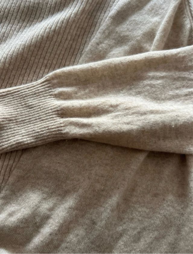 Cárdigan de cachemira Sintesis Beige