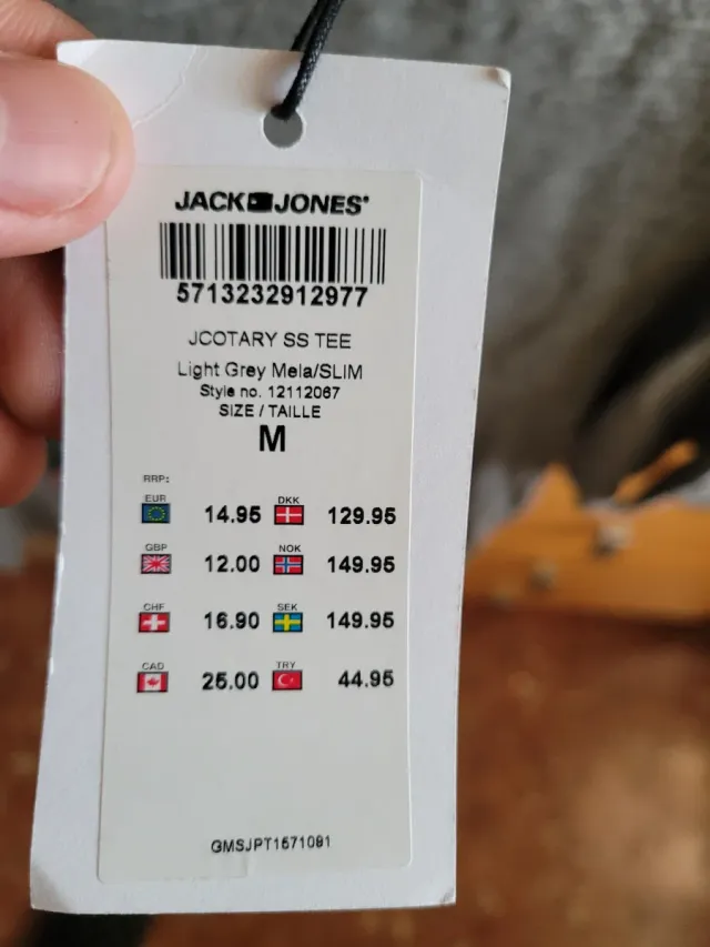 Camiseta Jack & Jones gris talla M