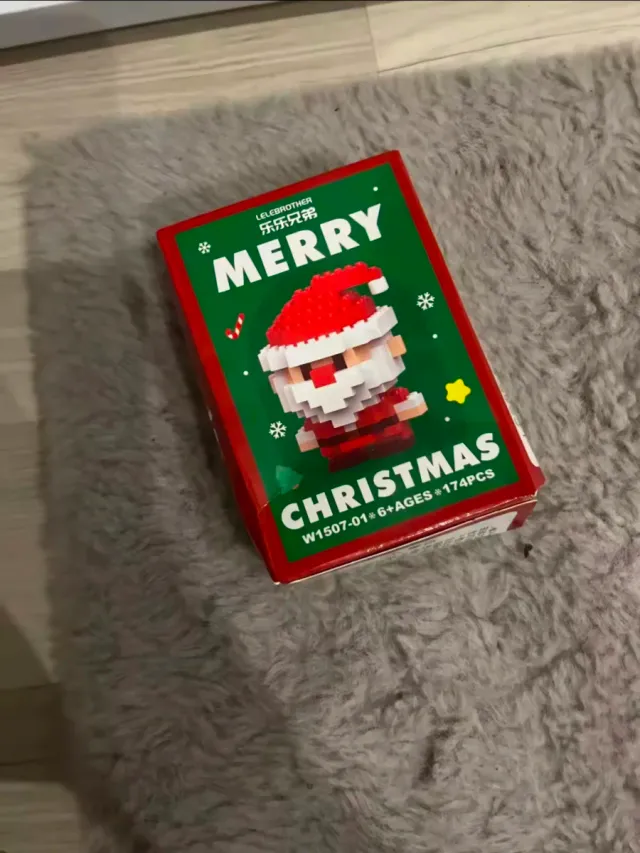 Mini Set di Costruzione Babbo Natale in Mattoncini