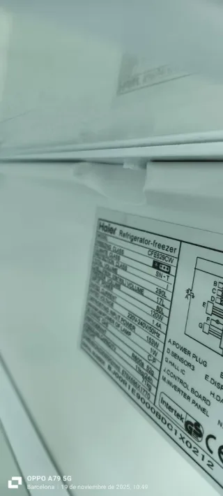 NEVERA COMBI HAIER NO FROST ENERGÍA A+